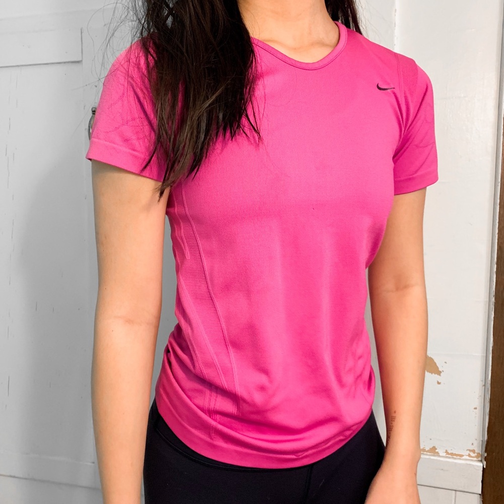 Nike pink polyester tee